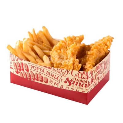 box with chicken strips Box with chicken strips a la kfc