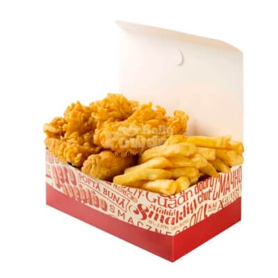box with crispy chicken strips Box with crispy chicken strips ala kfc