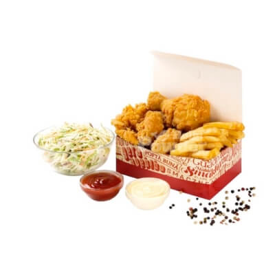 box with fried chicken