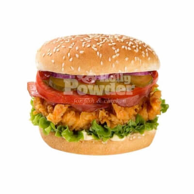 breaded fried chicken burger