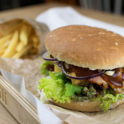 chicken burger - serving suggestions