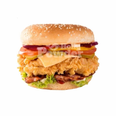 deep fried chicken burger