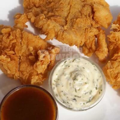 deep fried fish with crispy coating