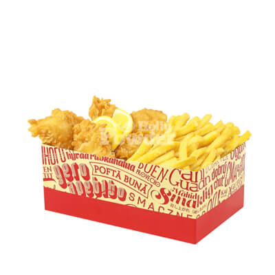 box with fish and chips