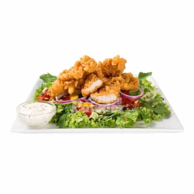 salad with fried chicken salad with fried chicken