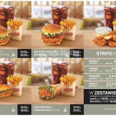 fried chicken sample restaurant menu B1