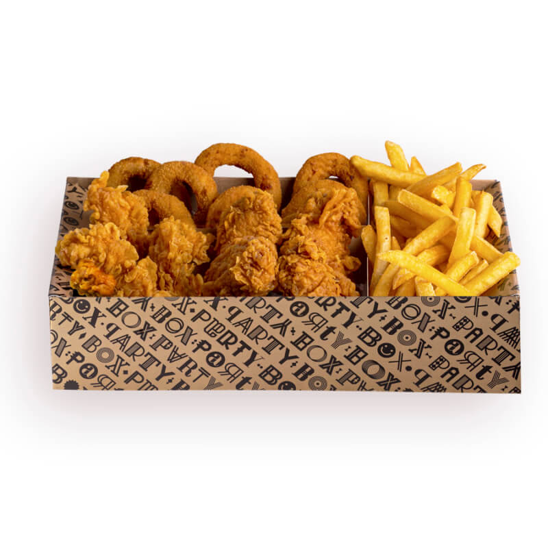 The party box for fried chicken The party box for fried chicken
