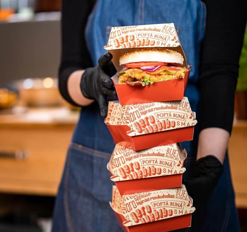 burger box - ideal as take away burger boxes
