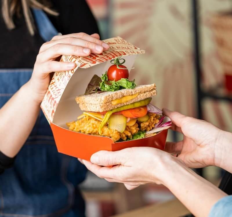 cardboard burger box burger box with print