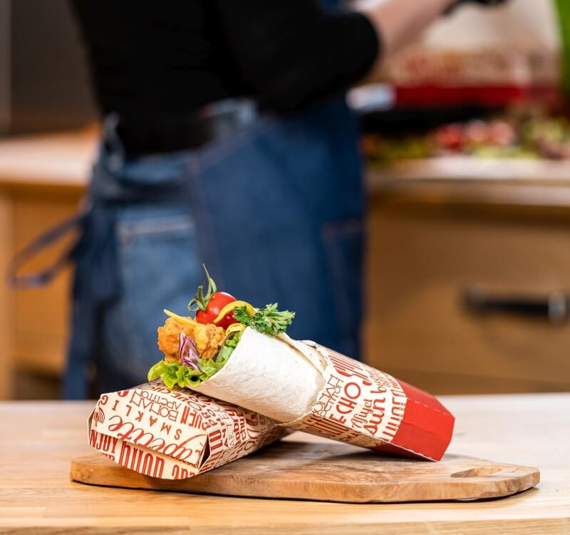 packaging for wraps